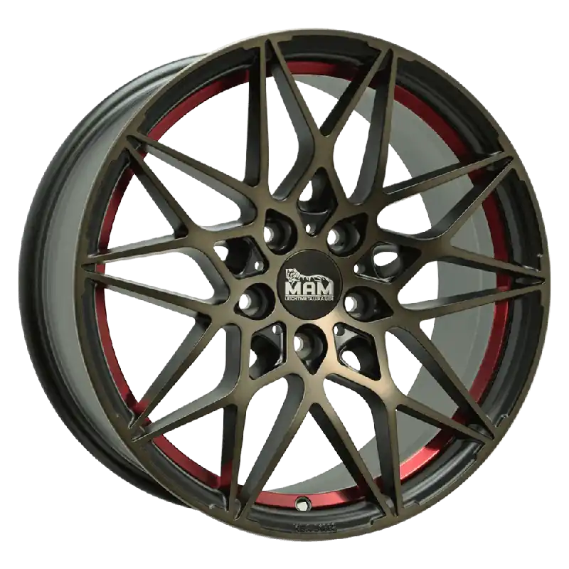 Nu rata MAM Felgen B2 18, 8, 5, 112, 45, 72.6, BRONZE RED INSIDE,