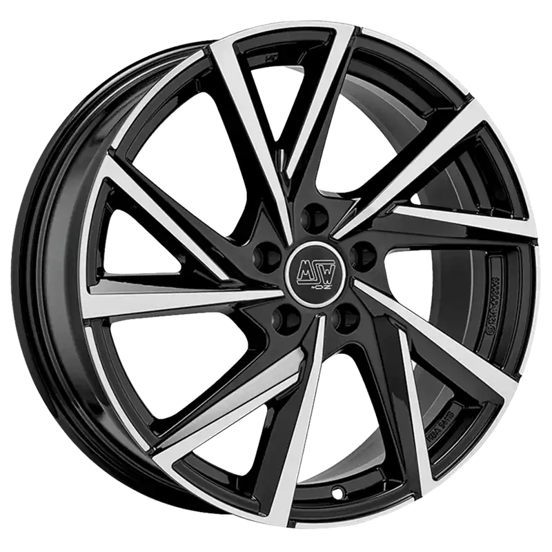 Janta aliaj MSW 80 5 Gloss Black Full Polished 6.5x16 5x100 ET40 57,1 Promoție