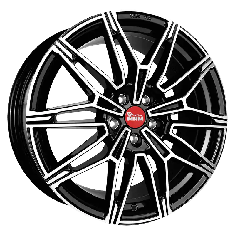 MAM Felgen B3 19, 8.5, 5, 112, 45, 66.65, BLACK FRONT POLISH, Retur gratuit