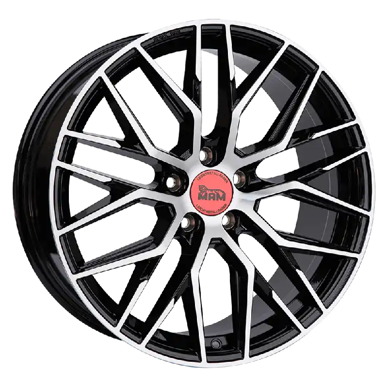 MAM Felgen RS4 18, 8, 5, 112, 30, 72.6, BLACK FRONT POLISH, Ofertă