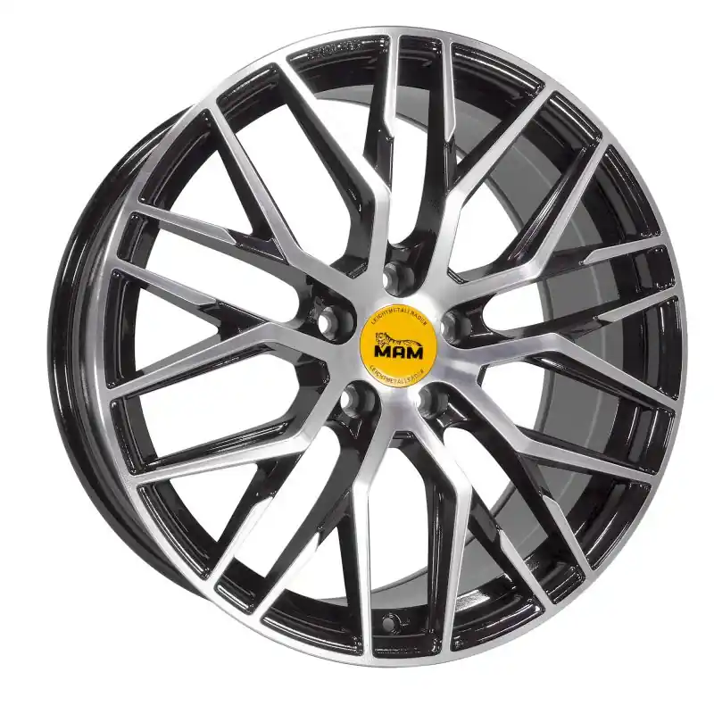 Super ofertă MAM Felgen RS4 17, 7.5, 5, 112, 45, 66.6, BLACK FRONT POLISH,