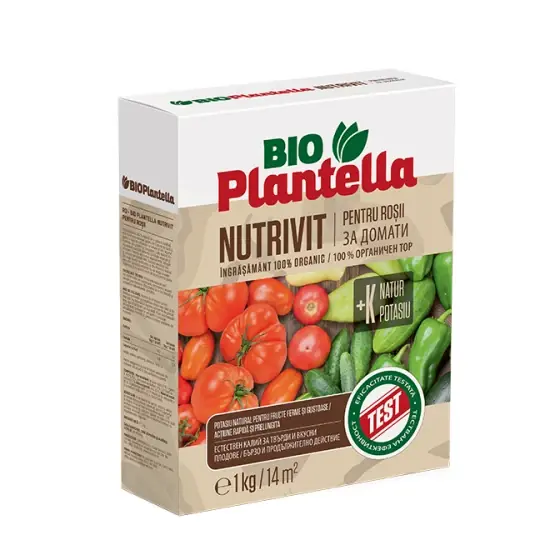 Ingrasamant organic Nutrivit, 1 kg, Plantella, rosii si legume, pelete Retur gratuit