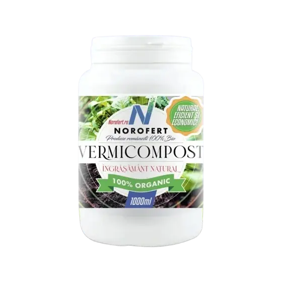 Doar azi Ingrasamant natural Vermicompost, 1 l, Norofert, rasaduri, ghivece, toate culturile