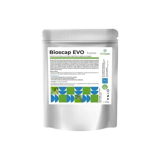 Biopreparat BioScap Evo Furnici, 200 g, Fitomag, Pulbere, Contact, Interior, Gradina Cumpără acum