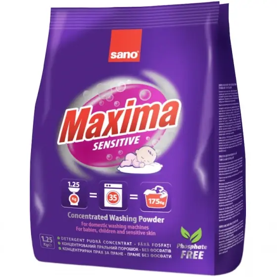 Detergent automat Sano Maxima Sensitive, 1.25 kg Cumpără online