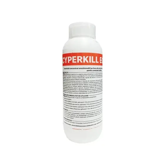 Preț mic Insecticid concentrat impotriva insectelor taratoare si zburatoare, Cyperkill EC, 1 litru