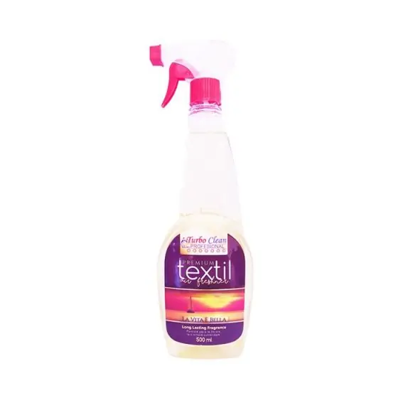 Cel mai vândut Odorizant camera si textile Turbo Clean Premium 500 ml La Vita E Bella pe baza de alcool