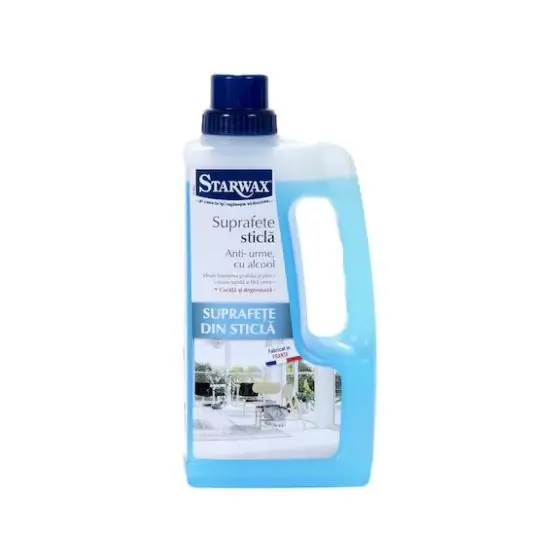 Calitate înaltă Solutie speciala curatare GEAMURI (REZERVA) 3 in 1, anti-urme, Starwax, 1 L