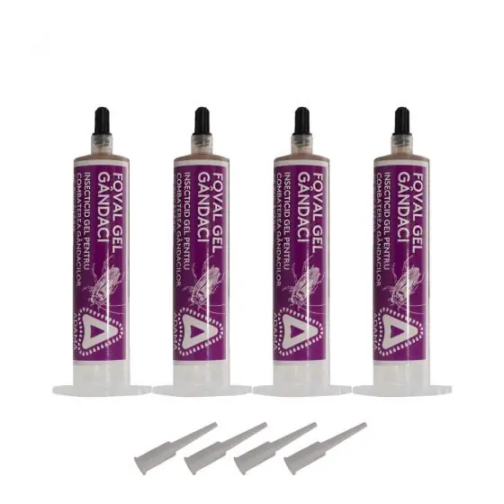 Reducere Insecticid Foval gel gandaci, set 4 seringi 35 grame