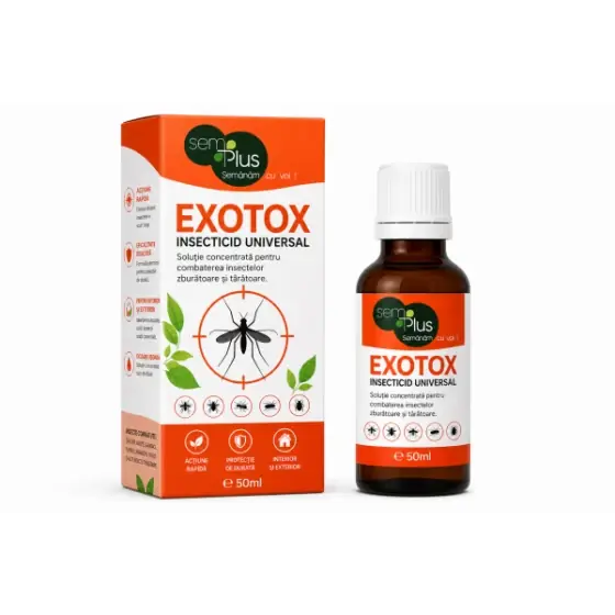 Insecticid universal ExoTox, 50 ml, SemPlus, pentru combaterea insectelor Reducere specială