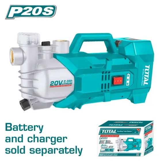 Pompă de apă TOTAL, 20 V, 180 W, 47 L/min Noutate