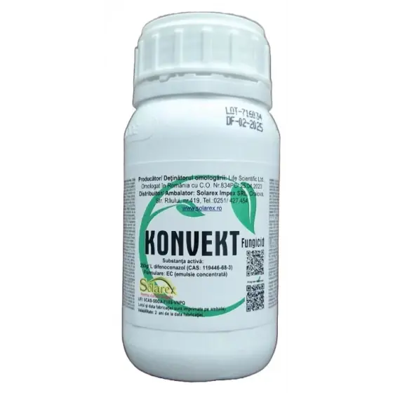 Fungicid Konvekt 250 EC, 1 l, Solarex, Difenoconazol, Legume, Pomi Lichidare de stoc