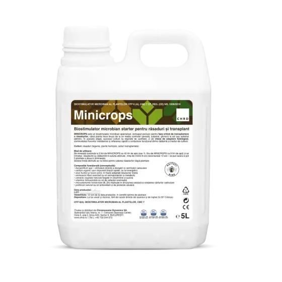 Calitate înaltă Agent de inradacinare si transplantare pentru rasaduri, Minicrops, 5 l