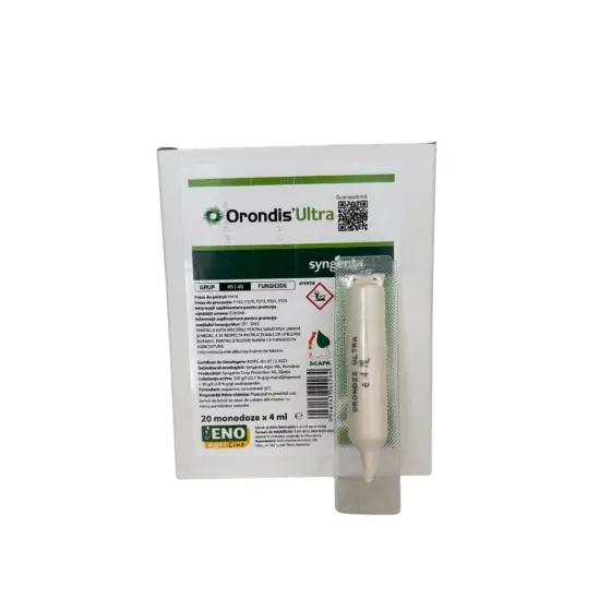 Fungicid sistemic folosit în tratarea manei la culturile de salata, tomate, vinete si vita de vie, Orondis Ultra, 4 ml Reducere extra