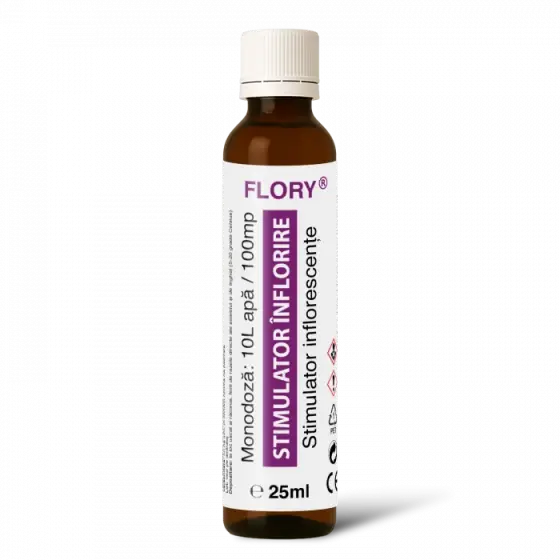 Biostimulator de precizie pentru inflorire FLORY, 100 mp, 25 ml Preferatul clienților