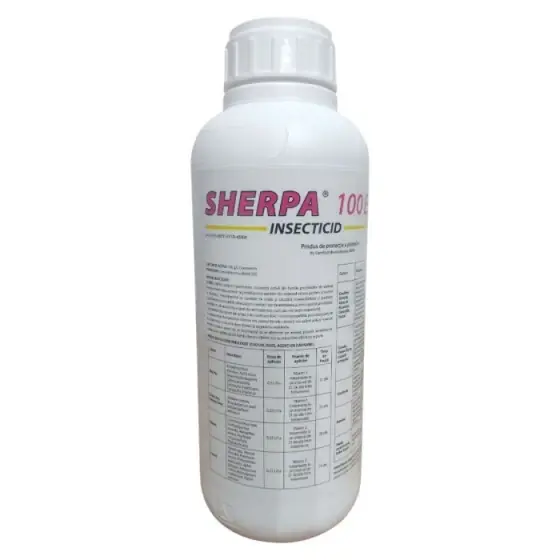 Disponibil imediat Insecticid cu activitate neurotoxica, de contact si ingestie, asupra unui numar mare de insecte daunatoare, Sherpa 100 EC, 1 l