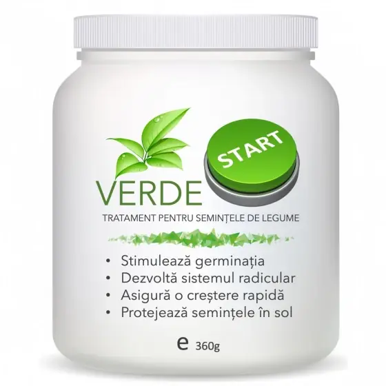 Tratament stimulator de germinatie, antifungic si repelent pentru semintele de legume, Verde Start, 360 grame, SemPlus Preț redus