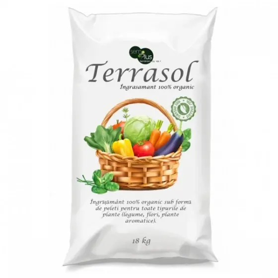 Cumpărături sigure Ingrasamant organic pentru rasaduri, legume, livezi sau cultura mare, TerraSol, gainat de gaina 67% materie uscata, 18 Kg