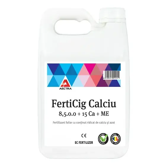 Calitate înaltă Fertilizant foliar cu continut de azot si calciu, FertiCig Calciu, 1 l
