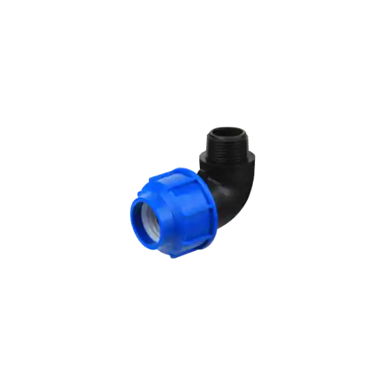 Cumpără online Cot cu filet exterior pentru teava PEHD, diametre 32 mm x 1 inch, SemPlus