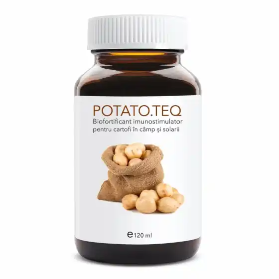 Biofortificant imunostimulator pentru cartofi in camp si in spatii inchise POTATO.TEQ (doza pentru 5000 mp - vol. 120 ml) Preț mic