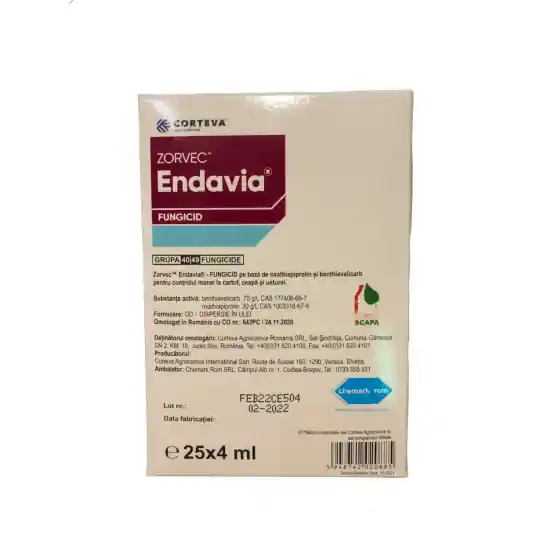 Fungicid Zorvec Endavia, 25 x 4 ml Cumpără online