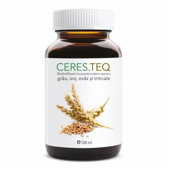 Biofortificant imunostimulator pentru grau, orz, ovaz si triticale CERES.TEQ (doza 1ha - vol. 120 ml) Plată securizată