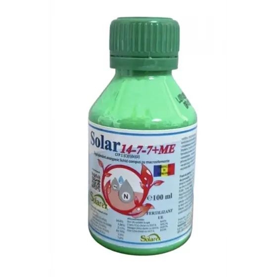 Ingrasamant Solar 14-7-7+ME, 100 ml Cel mai bun preț