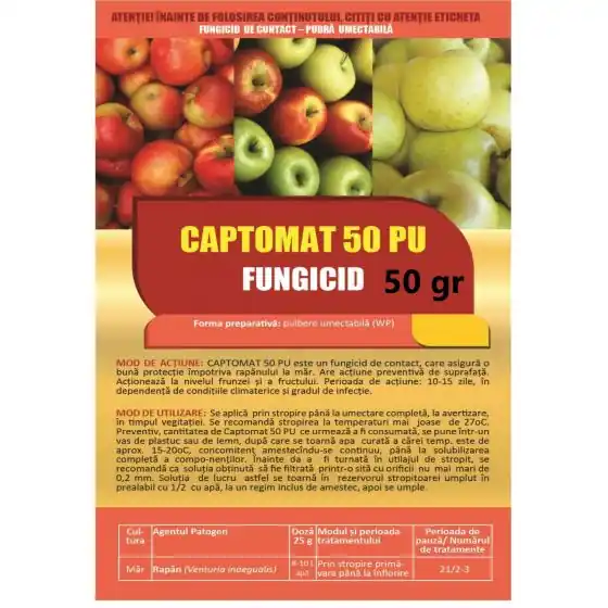 Reducere de preț Fungicid Captomat 50PU, 50 gr