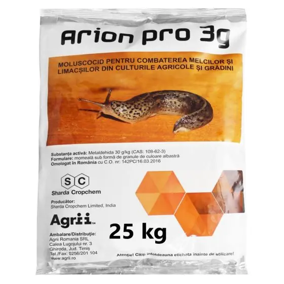 Moluscocid Arion Pro 3G, 25 kg Comandă acum