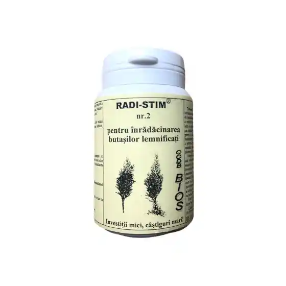 Preț promoțional Biostimulator inradacinare butasi lemnificati Radi Stim 2, 100 g, C.C.D. Bios Cluj, vita de vie, pomi fructiferi