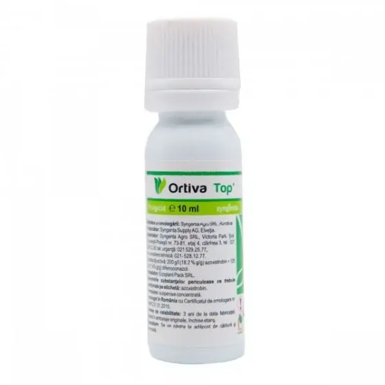 Cumpără acum Fungicid Ortiva Top, 10 ml-200 g/l azoxistrobin, 125 g/l difenoconazol