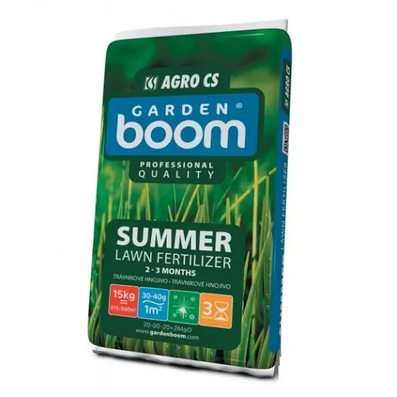 Ingrasamant gazon Garden Boom Summer 20-00-20 2MgO, 15kg Lichidare de stoc