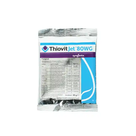 Fungicid Thiovit Jet 80 WG, 30 grame(sulf) Plată securizată