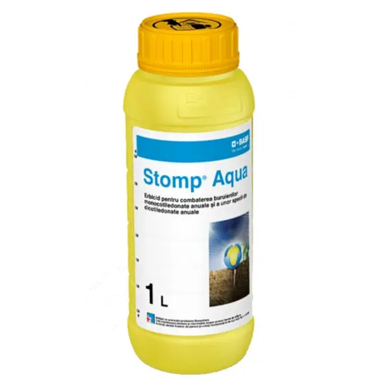 Mai ieftin Erbicid selectiv ceapa, cartofi, tomate usturoi Stomp Aqua, 1 litru- BASF- 455g/l pendimetalin.