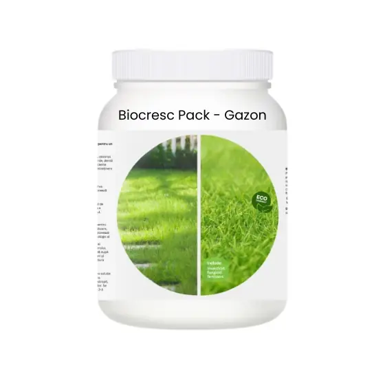 Pachet pentru gradina Biocresc pack Gazon, 100 litri de apa Calitate înaltă