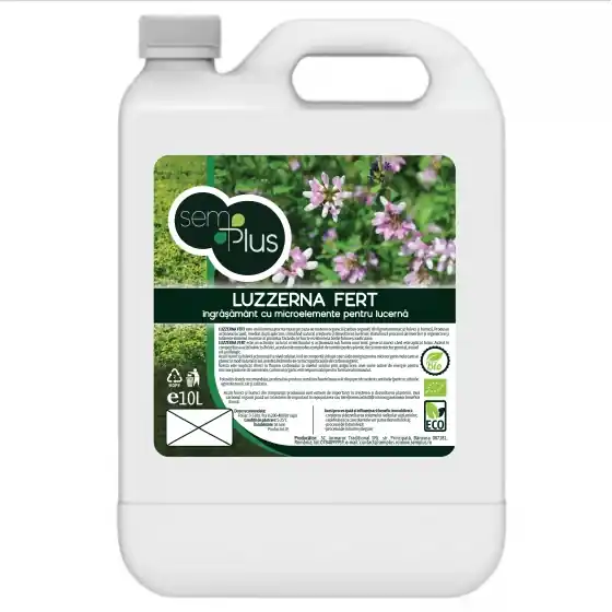 Preț mic Pachet promotional Ingrasamant cu microelemente pentru lucerna, Luzzerna Fert, 10 litri, SemPlus, 10+4 GRATIS