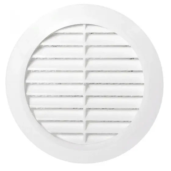 Calitate înaltă Grilă de aerisire rotundă cu plasă KARRO, pentru tubulatură, diametru, 110mm