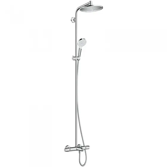 Cumpărături sigure Baterie Perete Dus Cu Para Fixa Si Mobila - Crom, Hansgrohe Crometta S