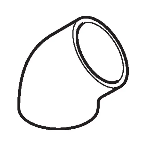Cumpărături sigure Pluvia Cot Hdpe 160/45 Scurt, Geberit