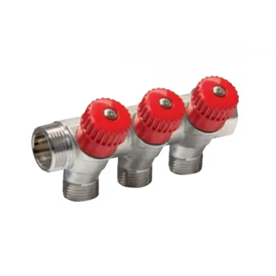 Distribuitor Conectabil 3/4" 3 Cai 1/2" - Rosu, Comisa Comandă acum
