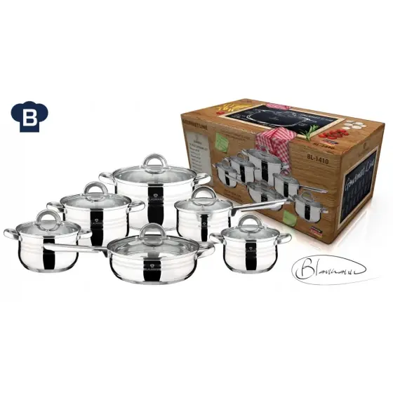 Set vase de gătit 12 piese, Gourmet Line - BL-1410 Plată sigură