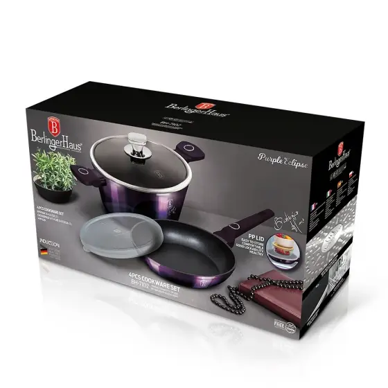 Set 4 piese vase de gătit, Purple Eclipse Collection - BH/7102 Nu rata
