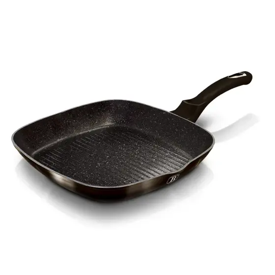 Tigaie grill, 28 cm, Metallic Line Shiny Black Edition - BH/6611 Retur gratuit
