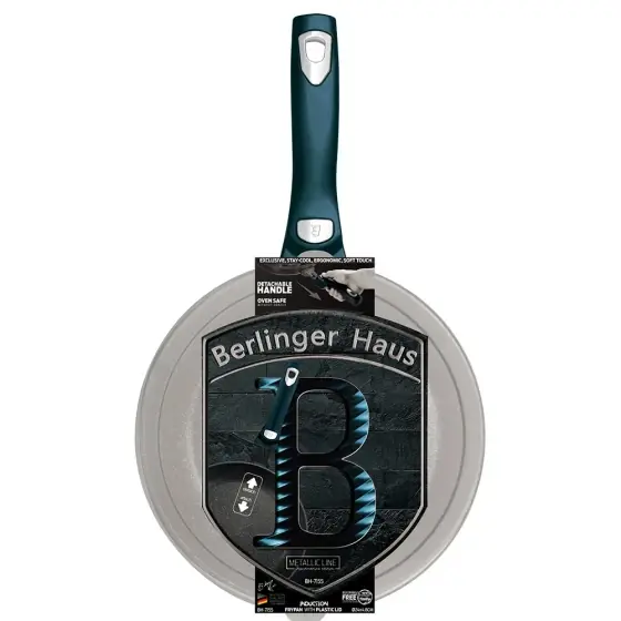 Tigaie, 24 cm, cu mâner detașabil, Metallic Line Aquamarine Edition - BH/7155 Reducere specială
