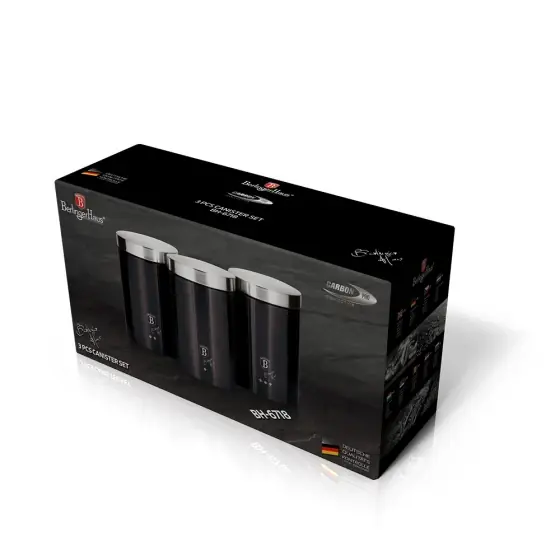 Ofertă de sezon Set 3 recipiente pentru depozitare, Carbon Pro - BH/6718
