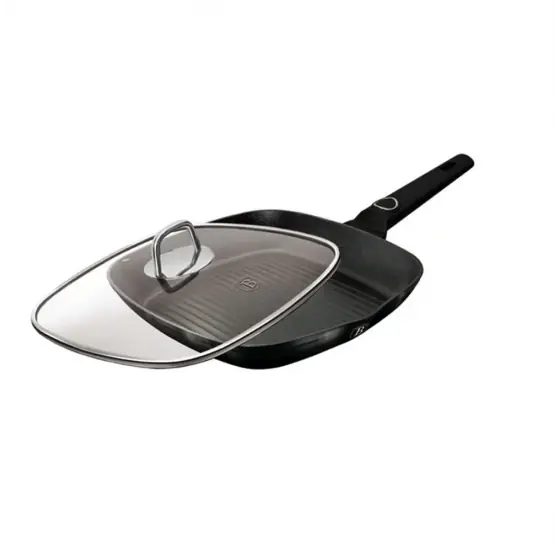 Tigaie grill cu capac, 28 cm, Black Vantage Collection - BH/8221 Calitate înaltă