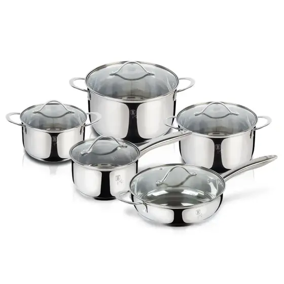 Set de gătit 10 piese, colecția Silver Jewellery - BH/6660 Calitate înaltă