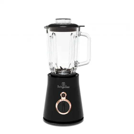 Preț redus Blender de masă cu borcan din STICLĂ de 1,5 L, negru-rose gold - BH/9441