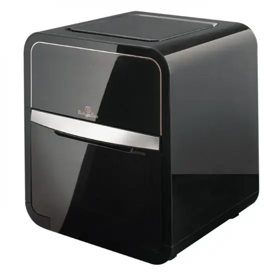 Cuptor cu aer cald, 12 L, negru- rose gold - BH/9549 Super ofertă